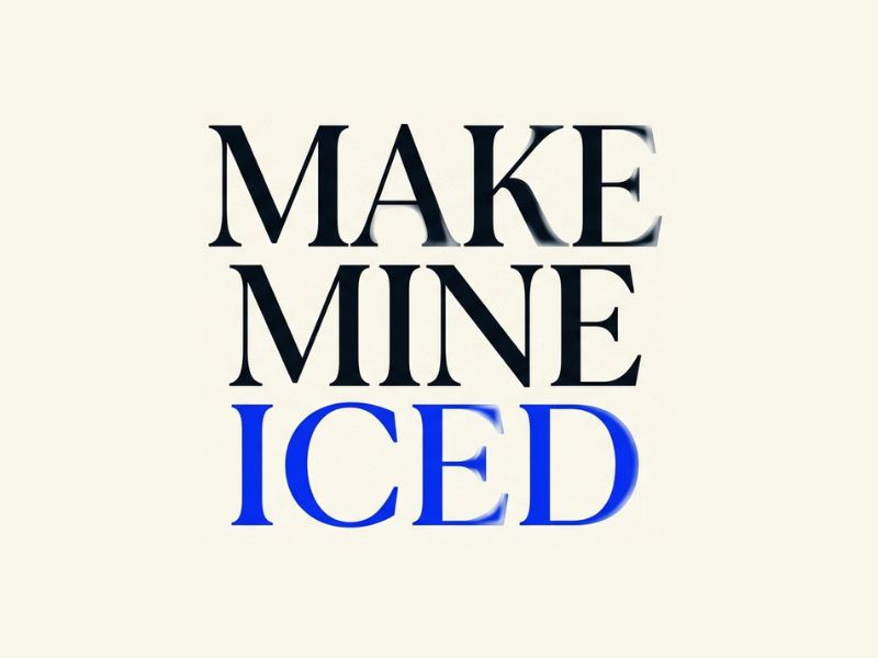 Make Mine Iced logo design by joni