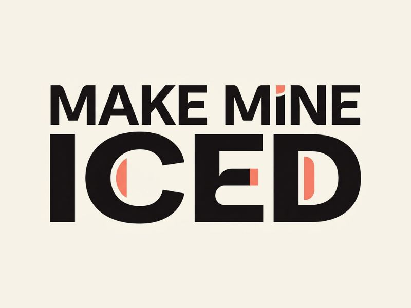 Make Mine Iced logo design by joni