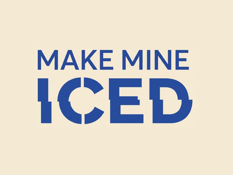 Make Mine Iced logo design by Ayamas