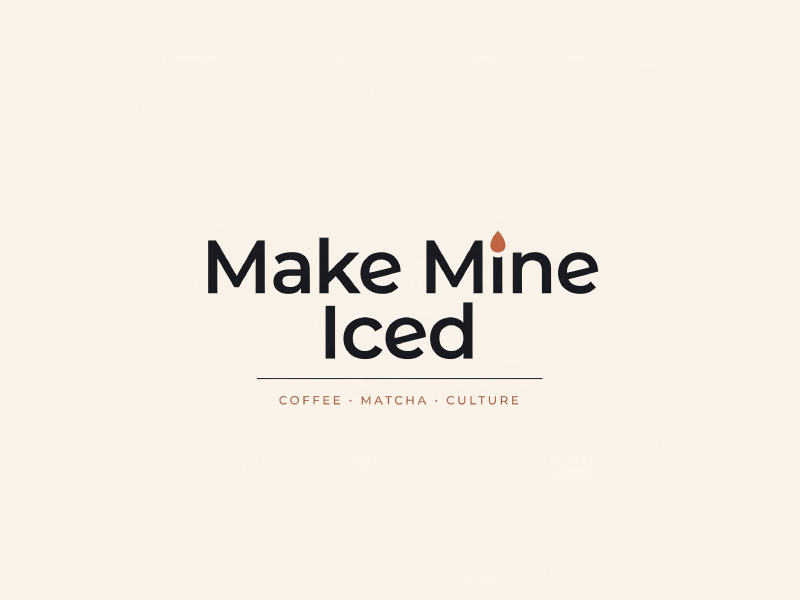 Make Mine Iced logo design by Sami Ur Rab