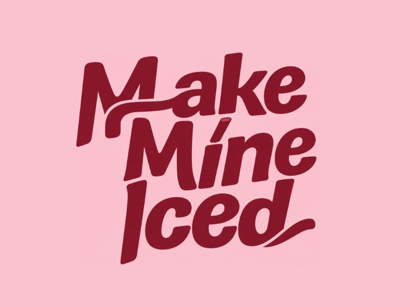Make Mine Iced logo design by Hendriansyah