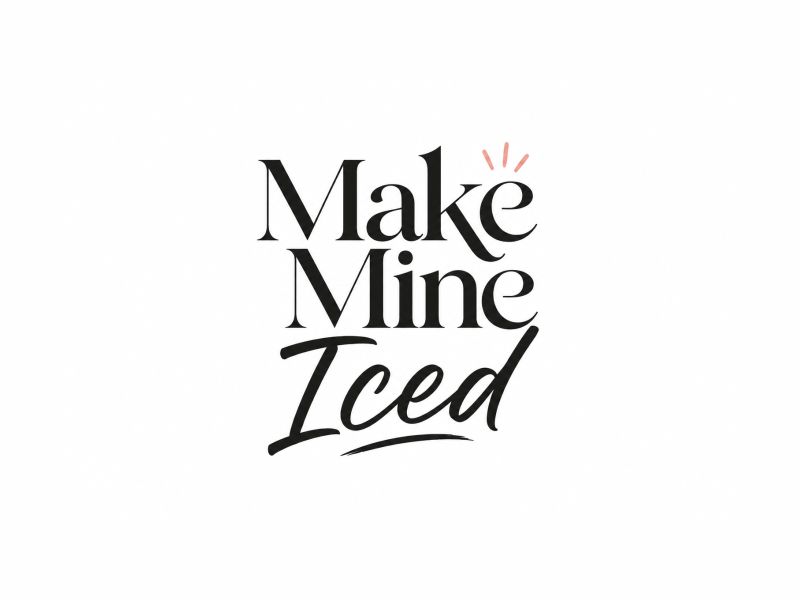 Make Mine Iced logo design by dasam
