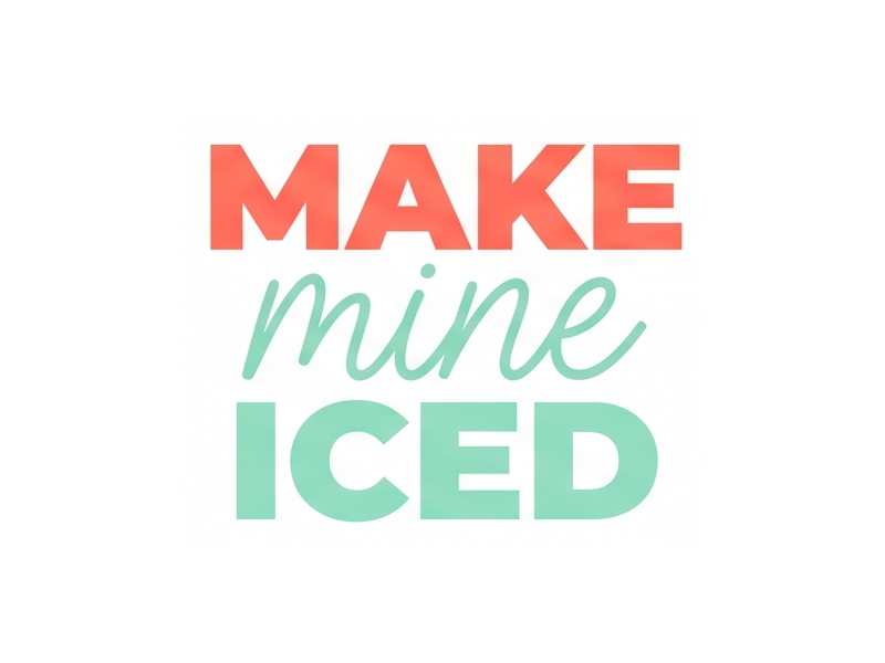 Make Mine Iced logo design by Octavino