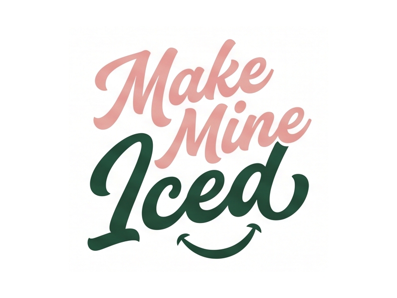 Make Mine Iced logo design by Berkah Corel