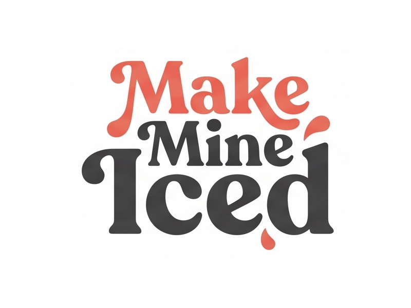Make Mine Iced logo design by Berkah Corel