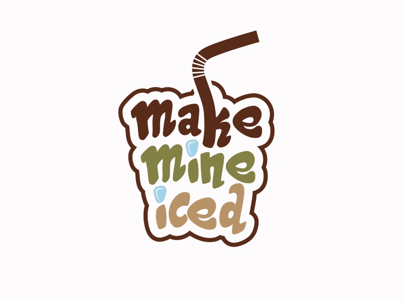 Make Mine Iced logo design by Ariza Mauliza