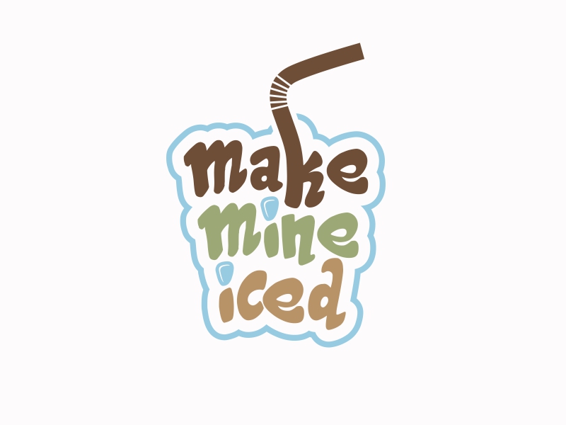 Make Mine Iced logo design by Ariza Mauliza