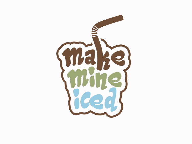 Make Mine Iced logo design by Ariza Mauliza