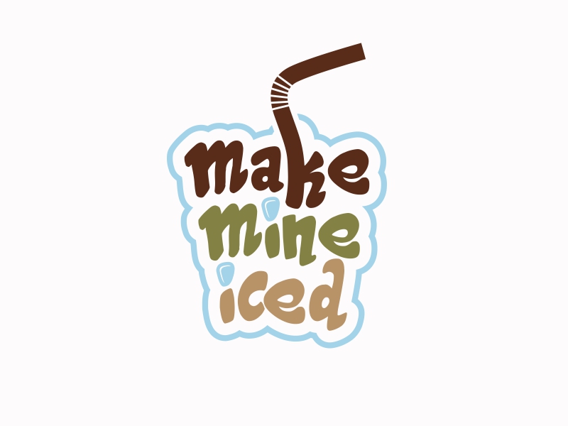 Make Mine Iced logo design by Ariza Mauliza