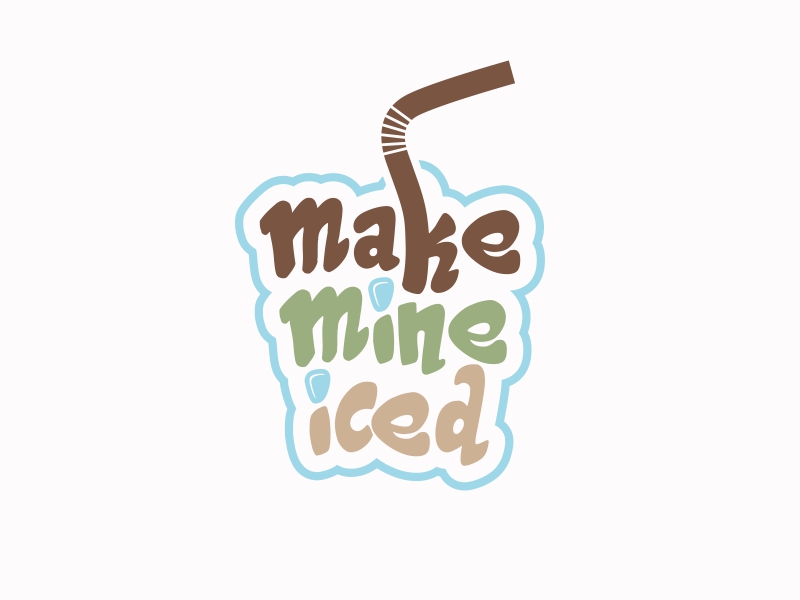 Make Mine Iced logo design by Ariza Mauliza