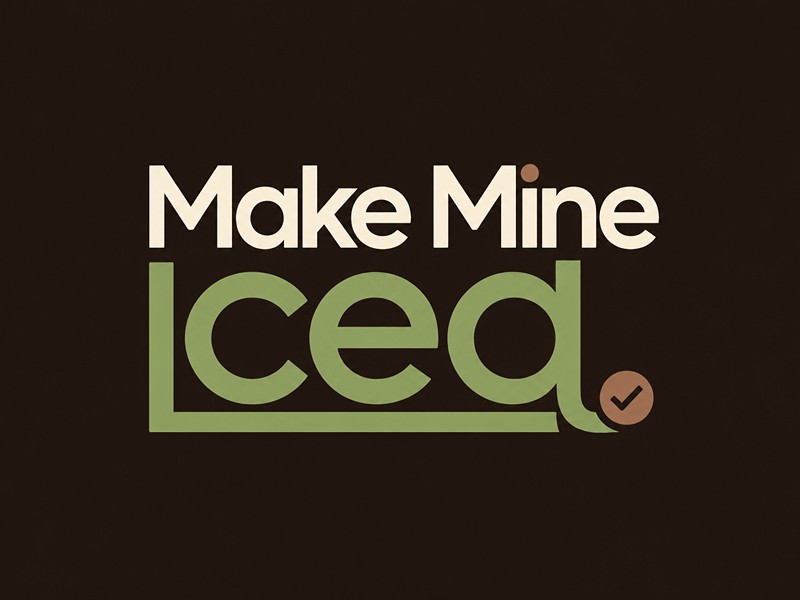 Make Mine Iced logo design by Lordede