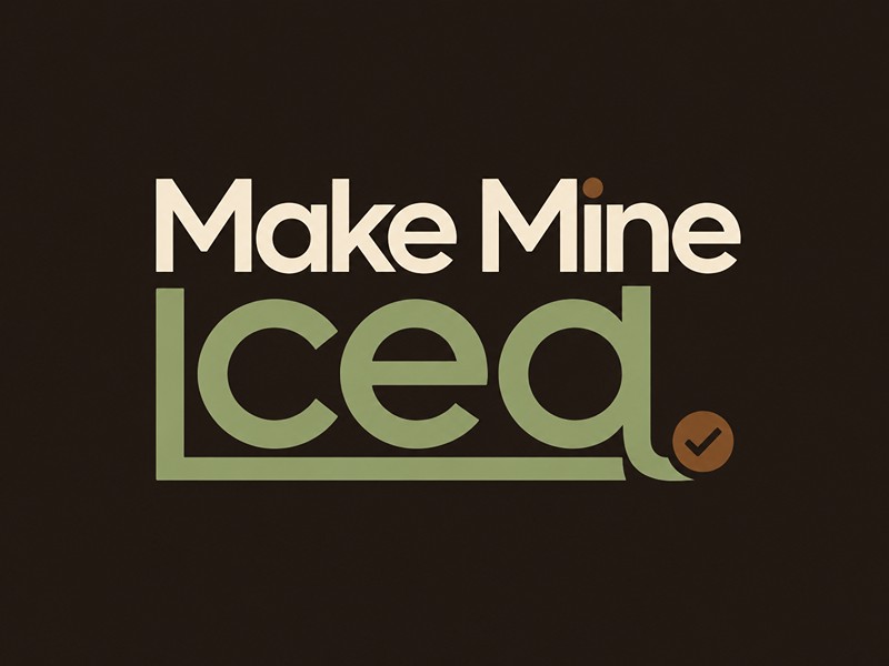Make Mine Iced logo design by Lordede