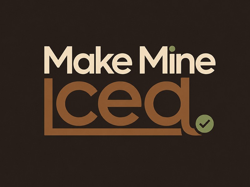 Make Mine Iced logo design by Lordede