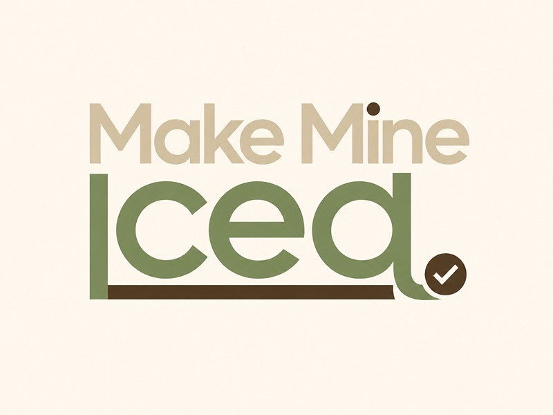 Make Mine Iced logo design by Lordede