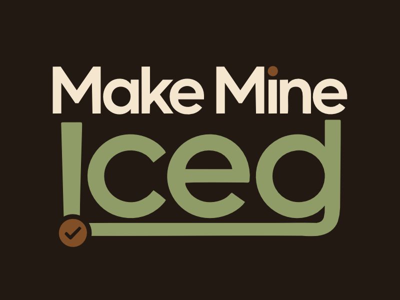 Make Mine Iced logo design by Lordede