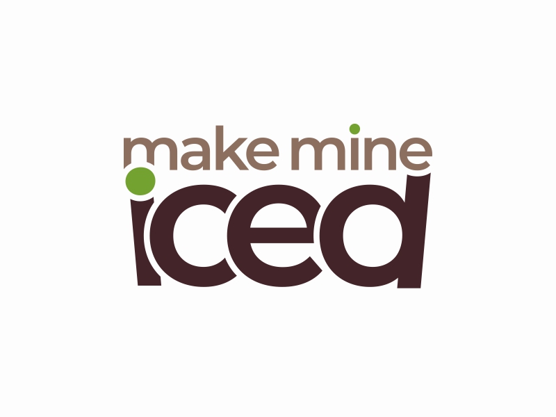 Make Mine Iced logo design by Ariza Mauliza