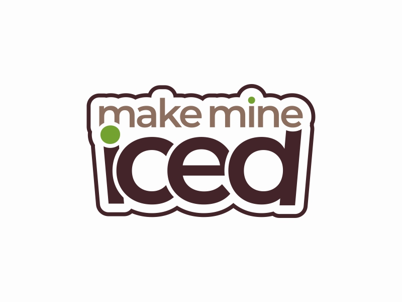 Make Mine Iced logo design by Ariza Mauliza