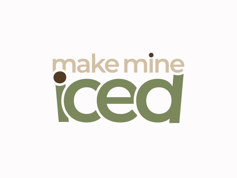 Make Mine Iced logo design by Ariza Mauliza