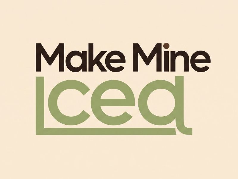 Make Mine Iced logo design by Lordede