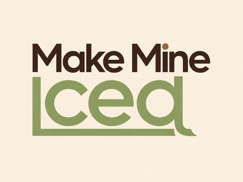 Make Mine Iced logo design by Lordede