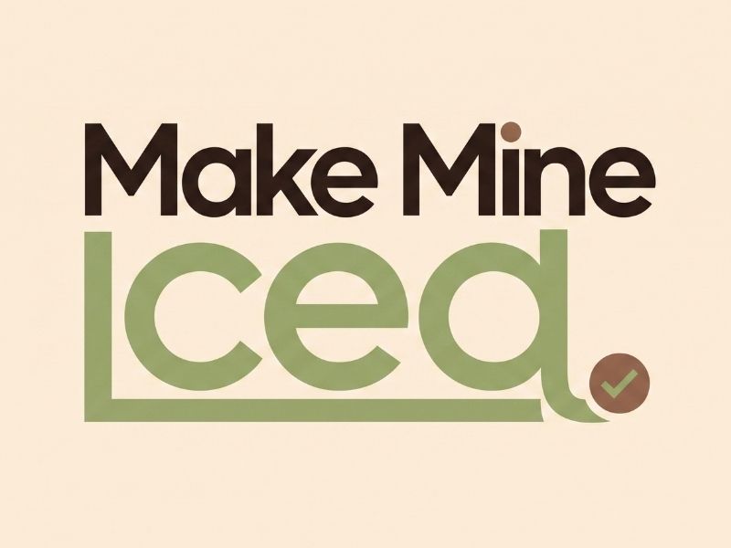 Make Mine Iced logo design by Lordede