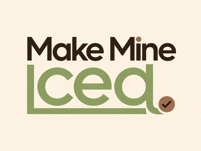 Make Mine Iced logo design by Lordede