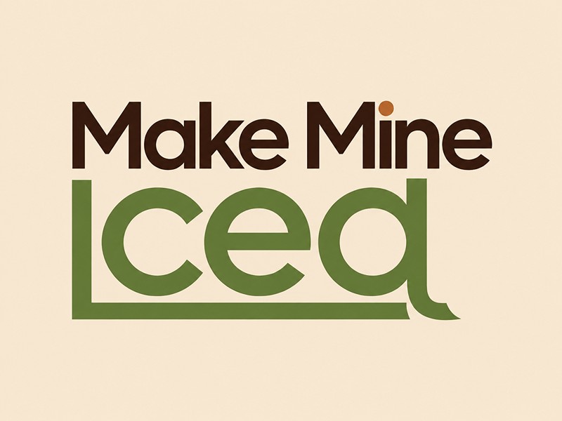 Make Mine Iced logo design by Lordede