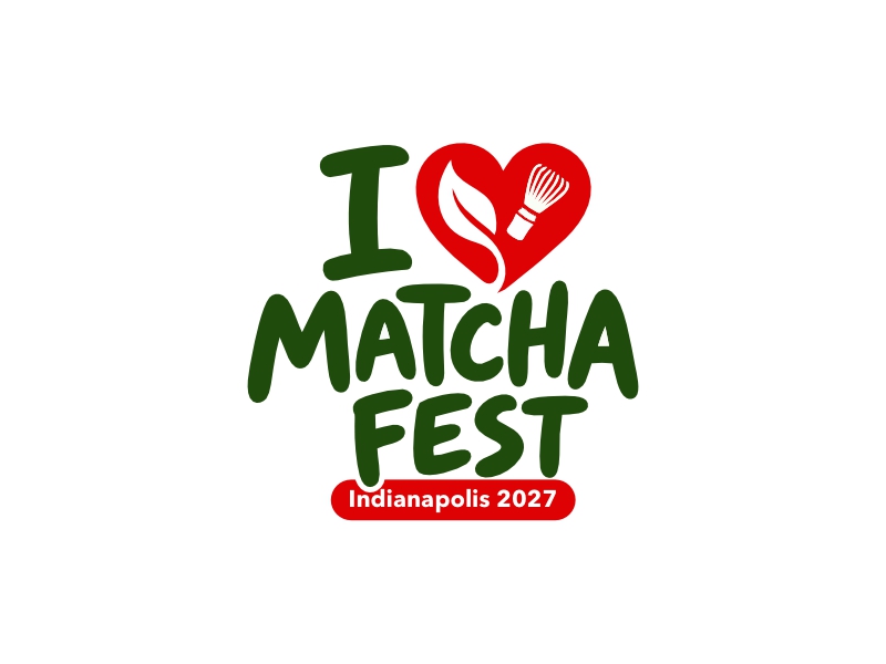 I Love Matcha Fest logo design by pakderisher