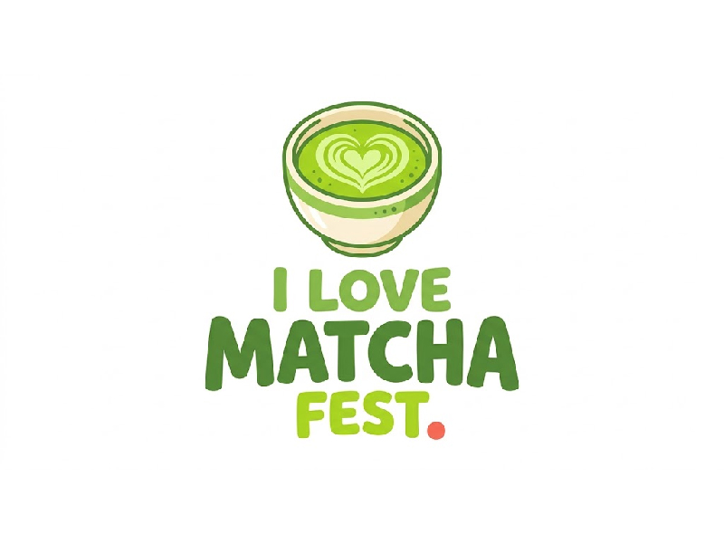 I Love Matcha Fest logo design by Bright Ritchil