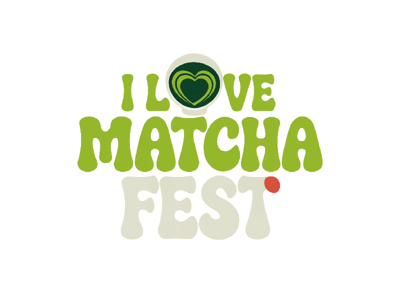 I Love Matcha Fest logo design by Bright Ritchil