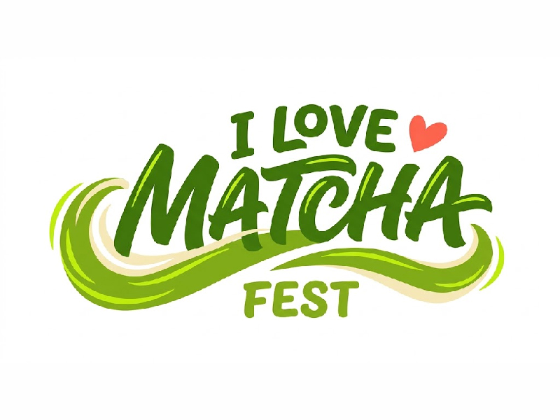 I Love Matcha Fest logo design by Bright Ritchil