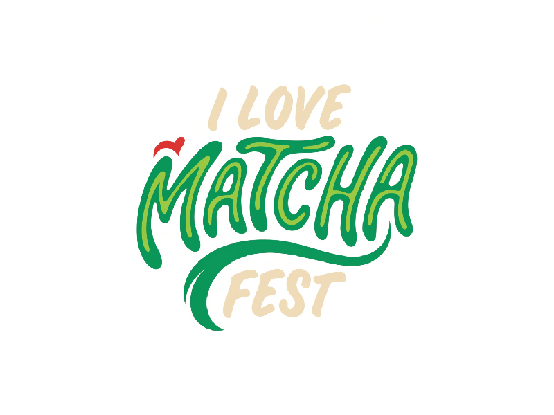 I Love Matcha Fest logo design by Bright Ritchil