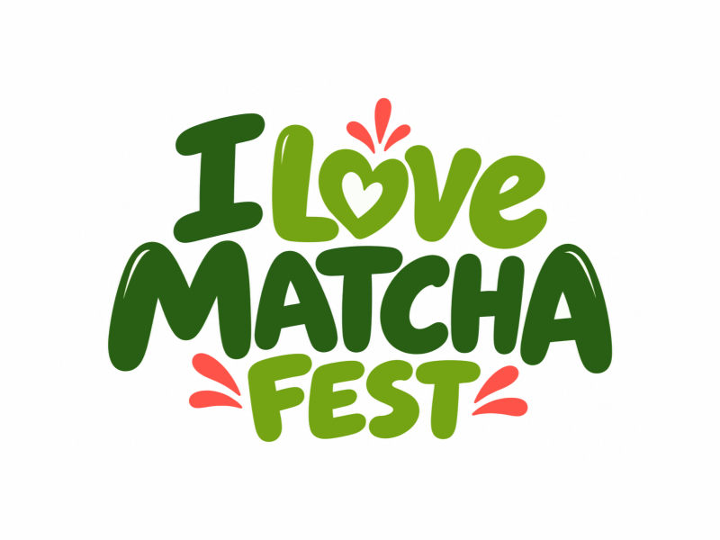 I Love Matcha Fest logo design by anchorbuzz