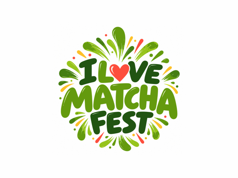 I Love Matcha Fest logo design by anchorbuzz