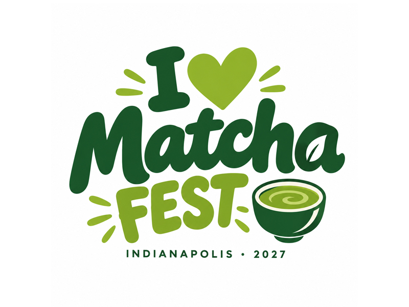 I Love Matcha Fest logo design by MarkindDesign