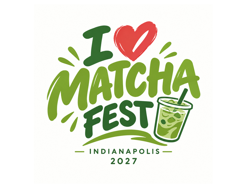 I Love Matcha Fest logo design by MarkindDesign