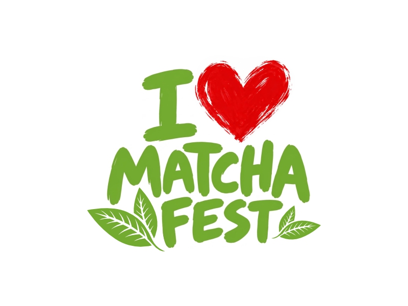 I Love Matcha Fest logo design by rizuki