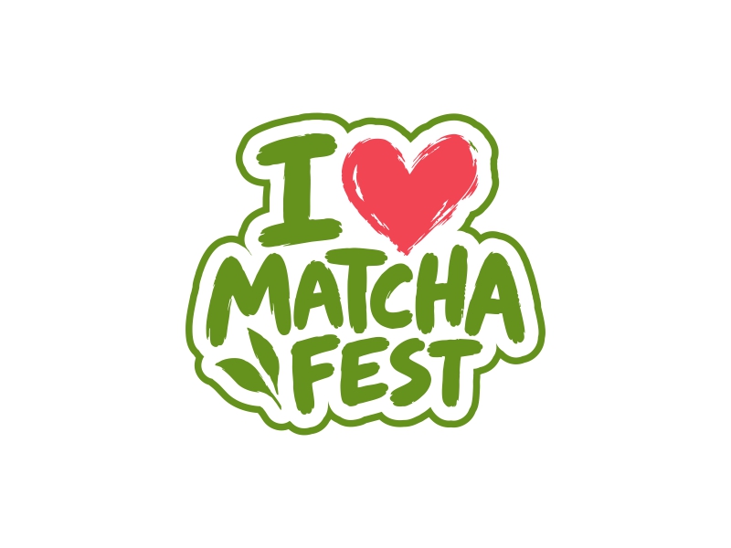 I Love Matcha Fest logo design by Ariza Mauliza