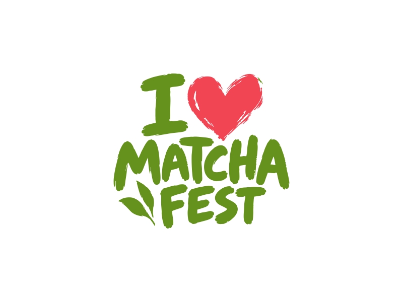 I Love Matcha Fest logo design by Ariza Mauliza