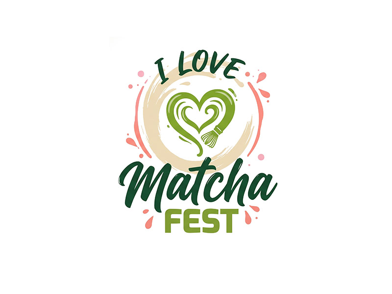 I Love Matcha Fest logo design by IamSoya