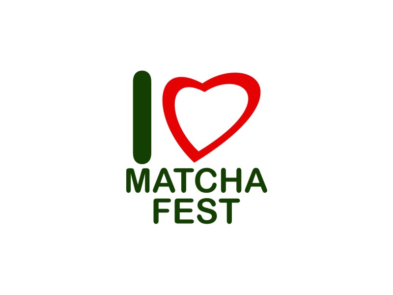 I Love Matcha Fest logo design by Artomoro