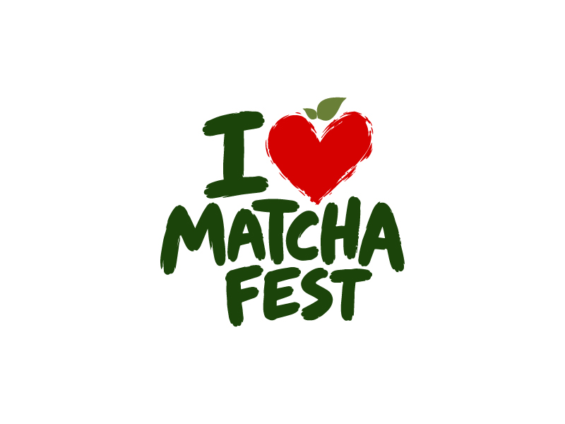 I Love Matcha Fest logo design by moonpark