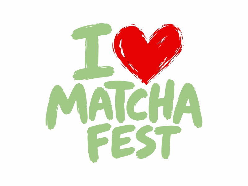 I Love Matcha Fest logo design by qqdesigns