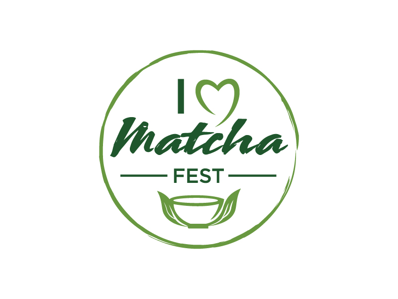 I Love Matcha Fest logo design by MonkDesign