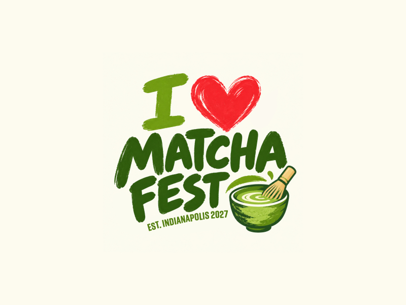 I Love Matcha Fest logo design by Yulioart