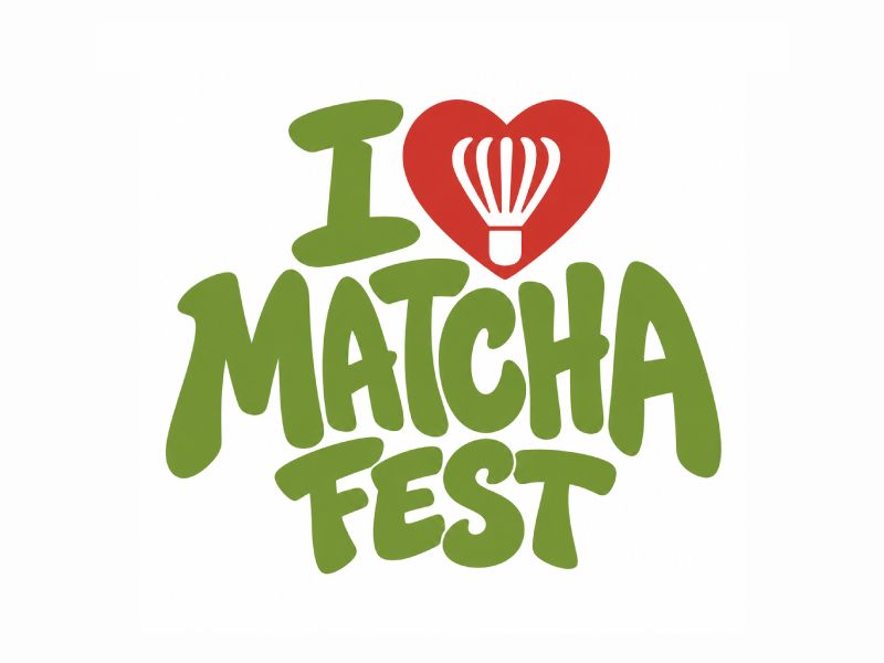 I Love Matcha Fest logo design by Mr uink