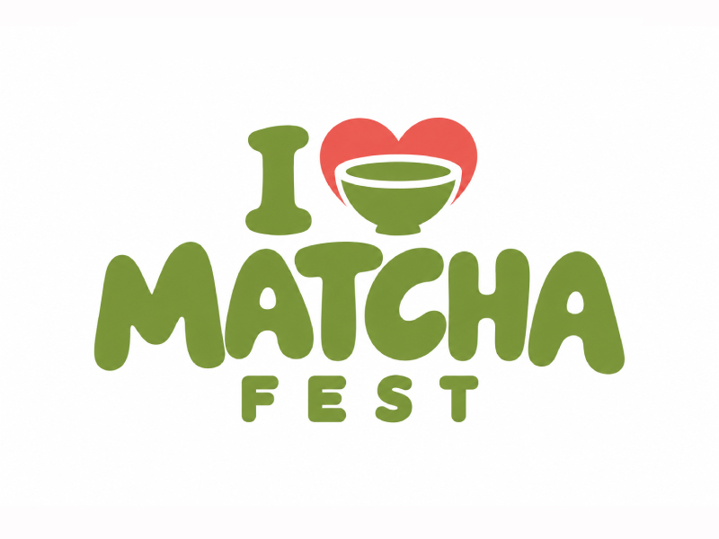 I Love Matcha Fest logo design by Mr uink