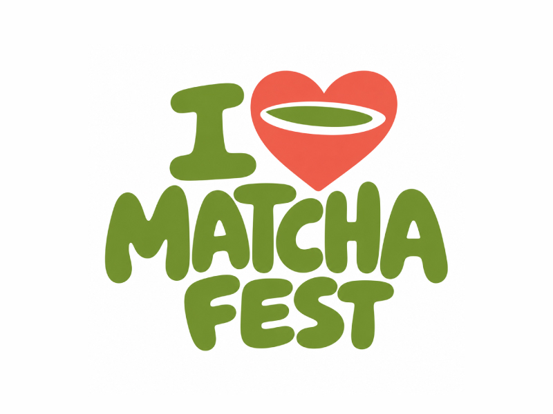 I Love Matcha Fest logo design by Mr uink