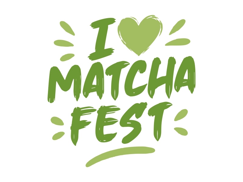 I Love Matcha Fest logo design by cintoko