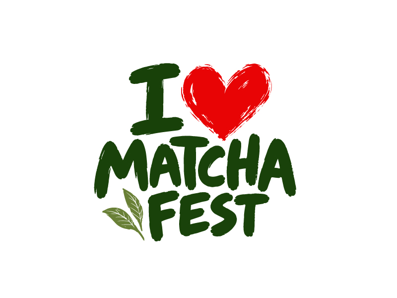 I Love Matcha Fest logo design by logofighter